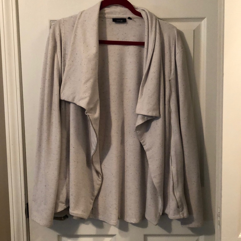 Speckled Moto Jacket / cardi